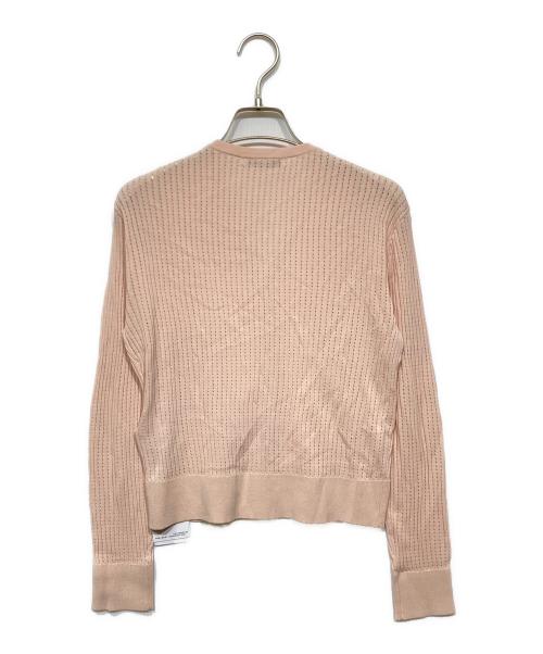 ANAYI（アナイ）ANAYI (アナイ) フルールVネック8分袖カーディガン ピンク サイズ:38 未使用品の古着・服飾アイテム