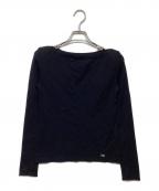 daisy lin for foxeyデイジーリン フォー フォクシー）の古着「しっとりウール Prima Knit Top」｜ブラック