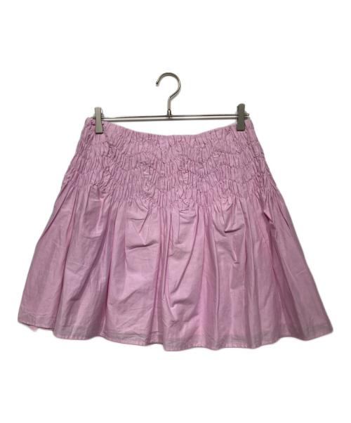 merlette（マーレット）merlette (マーレット) ギャザーフレアスカート ピンク サイズ:8の古着・服飾アイテム