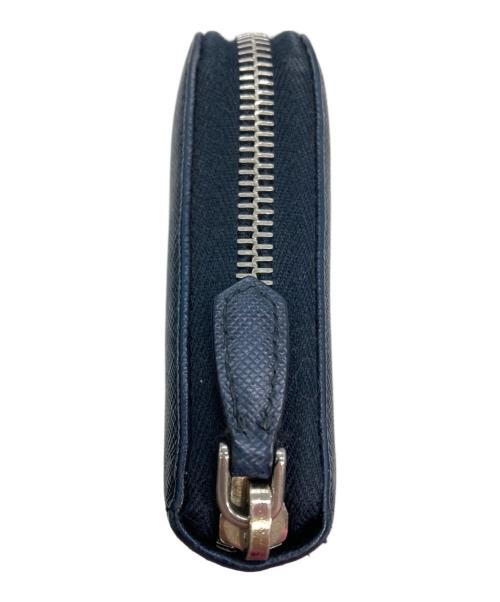 PRADA（プラダ）PRADA (プラダ) サフィアーノ ラウンドファスナー財布 ネイビーの古着・服飾アイテム