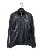 BURBERRY BLACK LABELバーバリーブラックレーベル）の古着「トラックジャケット」｜ブラック