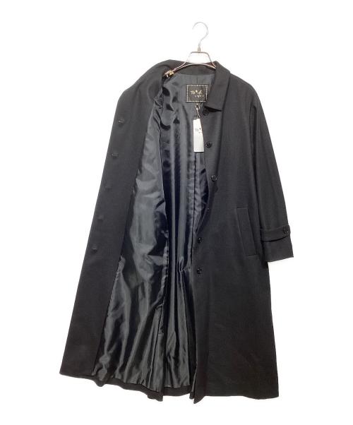 To b. by agnes b.（トゥービー バイ アニエスベー）To b. by agnes b. (トゥービー バイ アニエスベー) ウールステンカラーコート ブラック サイズ:36 未使用品の古着・服飾アイテム