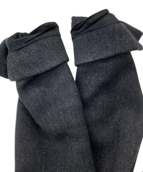 PRADA（プラダ）PRADA (プラダ) レザーパイピングコート ブラック サイズ:40の古着・服飾アイテム