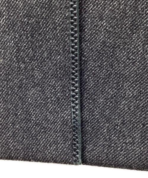 PRADA（プラダ）PRADA (プラダ) レザーパイピングコート ブラック サイズ:40の古着・服飾アイテム