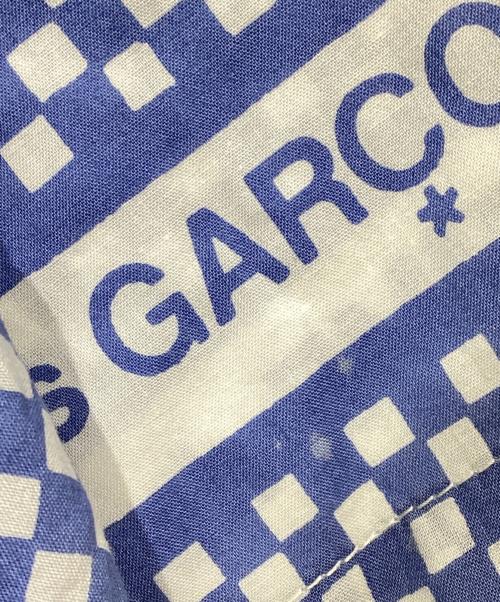 COMME des GARCONS HOMME（コムデギャルソン オム）COMME des GARCONS HOMME (コムデギャルソン オム) ロゴチェッカー柄シャツ　	AD2003  ブルー×ホワイト サイズ:Sの古着・服飾アイテム