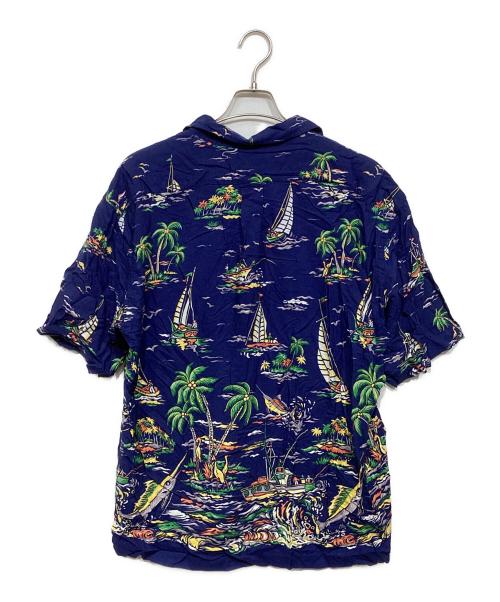 POLO RALPH LAUREN（ポロ・ラルフローレン）POLO RALPH LAUREN (ポロ・ラルフローレン) アロハシャツ ネイビー サイズ:XLの古着・服飾アイテム