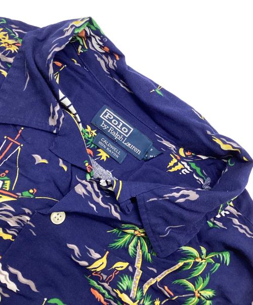 POLO RALPH LAUREN（ポロ・ラルフローレン）POLO RALPH LAUREN (ポロ・ラルフローレン) アロハシャツ ネイビー サイズ:XLの古着・服飾アイテム