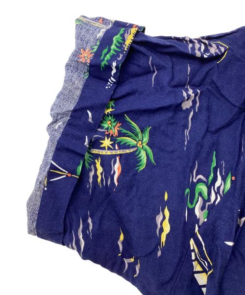 POLO RALPH LAUREN（ポロ・ラルフローレン）POLO RALPH LAUREN (ポロ・ラルフローレン) アロハシャツ ネイビー サイズ:XLの古着・服飾アイテム