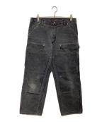 CarHarttカーハート）の古着「ダブルニーパンツ」｜ブラック