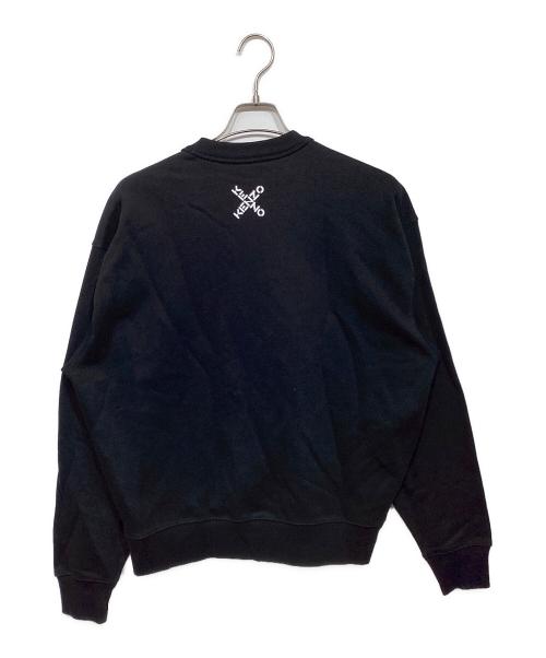 KENZO（ケンゾー）KENZO (ケンゾー) SPORT CREWNECK BIG X ブラック サイズ:Sの古着・服飾アイテム