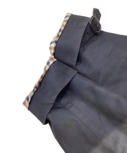 Aquascutum（アクアスキュータム）Aquascutum (アクアスキュータム) ライナー付きトレンチコート　1451001-39 ネイビー サイズ:4Ｓの古着・服飾アイテム