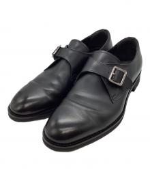 三陽山長（サンヨウヤマチョウ）の古着「柔八シングルモンクストラップシューズQ7413-Q7413-035」｜ブラック