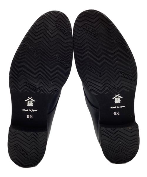 三陽山長（サンヨウヤマチョウ）三陽山長 (サンヨウヤマチョウ) 柔八シングルモンクストラップシューズQ7413-Q7413-035 ブラック サイズ:6 1/2の古着・服飾アイテム