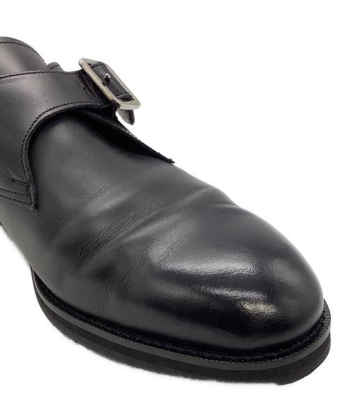 三陽山長（サンヨウヤマチョウ）三陽山長 (サンヨウヤマチョウ) 柔八シングルモンクストラップシューズQ7413-Q7413-035 ブラック サイズ:6 1/2の古着・服飾アイテム