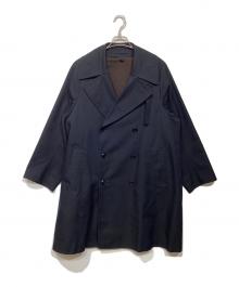 MAATEE&SONS（マーティーアンドサンズ）の古着「W BREASTED COAT　ダブルブレストコート　MT1303-0703」｜ネイビー