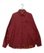BALENCIAGAバレンシアガ）の古着「22AW Reversible Check Shirt」｜レッド
