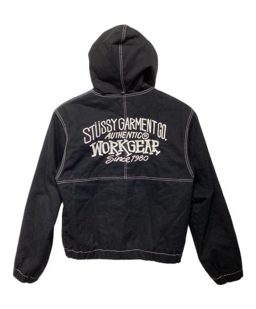 stussy（ステューシー）stussy (ステューシー) Contrast Stitch Work Jacket ブラック サイズ:Lの古着・服飾アイテム