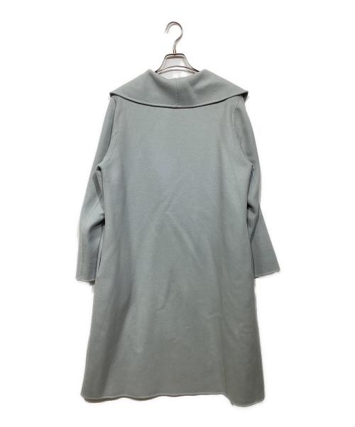 FOXEY BOUTIQUE（フォクシー ブティック）FOXEY BOUTIQUE (フォクシー ブティック) ショールカラーカシミヤコート ブルー サイズ:Fの古着・服飾アイテム