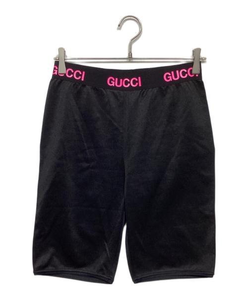 GUCCI（グッチ）GUCCI (グッチ) ロゴ バイカーショーツ　688421 ブラック サイズ:L 未使用品の古着・服飾アイテム
