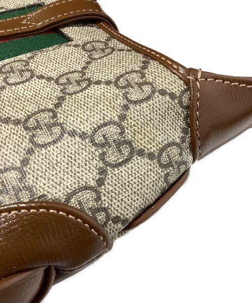 GUCCI（グッチ）GUCCI (グッチ) ジャッキー 2WAY ミニショルダーバッグ ブラウン×グレーの古着・服飾アイテム