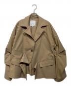 UN3D.アンスリード）の古着「ショートオリガミトレンチコート」｜ベージュ