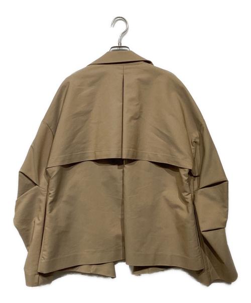 UN3D.（アンスリード）UN3D. (アンスリード) ショートオリガミトレンチコート ベージュ サイズ:Fの古着・服飾アイテム