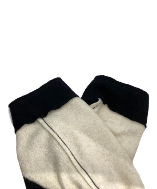 ISSEY MIYAKE（イッセイミヤケ）ISSEY MIYAKE (イッセイミヤケ) 縮絨加工ジャケット　IM33-KC332-08 ブラック×ホワイト サイズ:2の古着・服飾アイテム