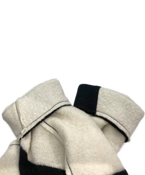 ISSEY MIYAKE（イッセイミヤケ）ISSEY MIYAKE (イッセイミヤケ) 縮絨加工ジャケット　IM33-KC332-08 ブラック×ホワイト サイズ:2の古着・服飾アイテム