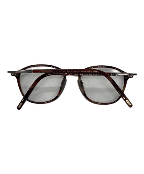 TOM FORD（トムフォード）TOM FORD (トムフォード) F5397　伊達眼鏡 ブラウン サイズ:52口19の古着・服飾アイテム