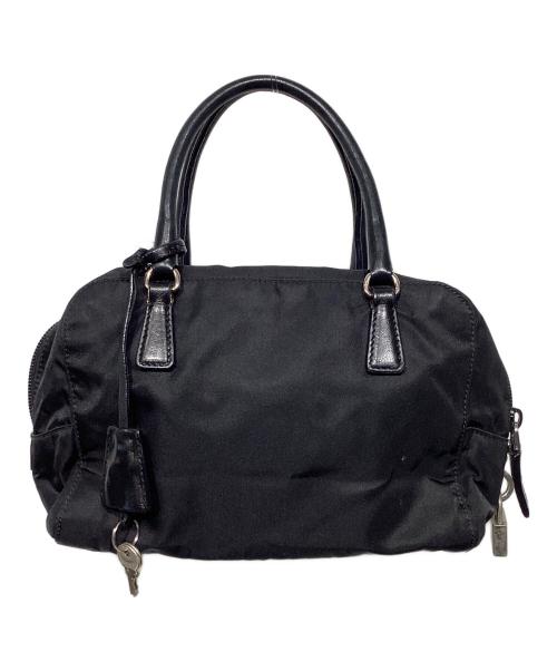 PRADA（プラダ）PRADA (プラダ) イブニングハート ハンドバッグ ブラックの古着・服飾アイテム