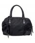 PRADA (プラダ) イブニングハート ハンドバッグ ブラック：35000円