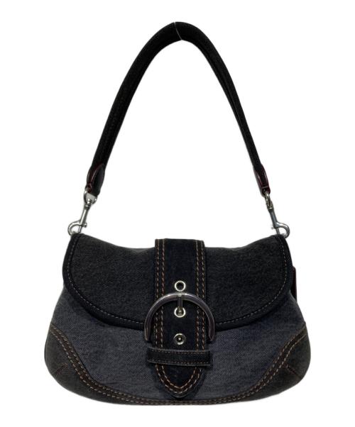 COACH（コーチ）COACH (コーチ) CR737　ソーホー バッグ・アップサイクル リパーパス デニム グレーの古着・服飾アイテム