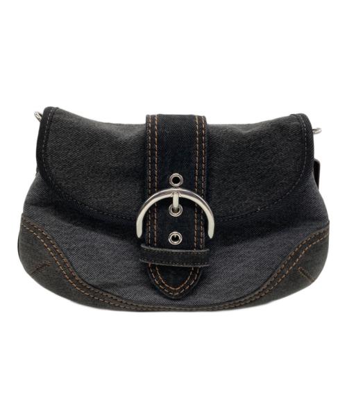 COACH（コーチ）COACH (コーチ) CR737　ソーホー バッグ・アップサイクル リパーパス デニム グレーの古着・服飾アイテム