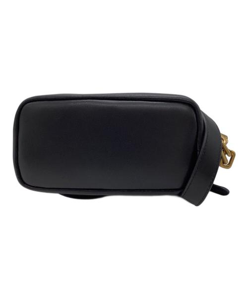 EMPORIO ARMANI（エンポリオ アルマーニ）EMPORIO ARMANI (エンポリオアルマーニ) ホーボーバッグ レザー チェーン付き スモール ブラックの古着・服飾アイテム