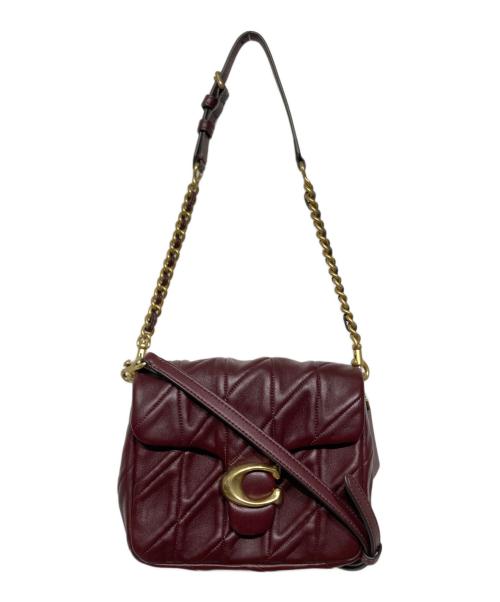 COACH（コーチ）COACH (コーチ) CW629　タイムズ スクエア タビー ショルダー バッグ ボルドーの古着・服飾アイテム