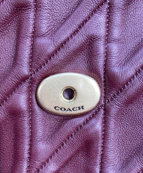 COACH（コーチ）COACH (コーチ) CW629　タイムズ スクエア タビー ショルダー バッグ ボルドーの古着・服飾アイテム