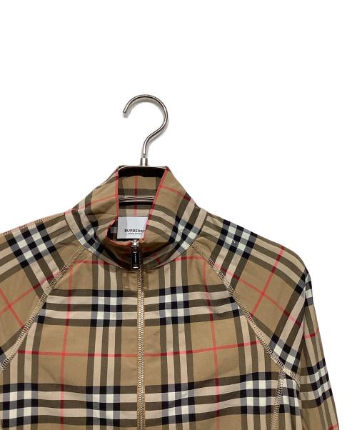 BURBERRY（バーバリー）BURBERRY (バーバリー) Vilan Check Print Long Sleeve Jersey Top ブラウン サイズ:Sの古着・服飾アイテム