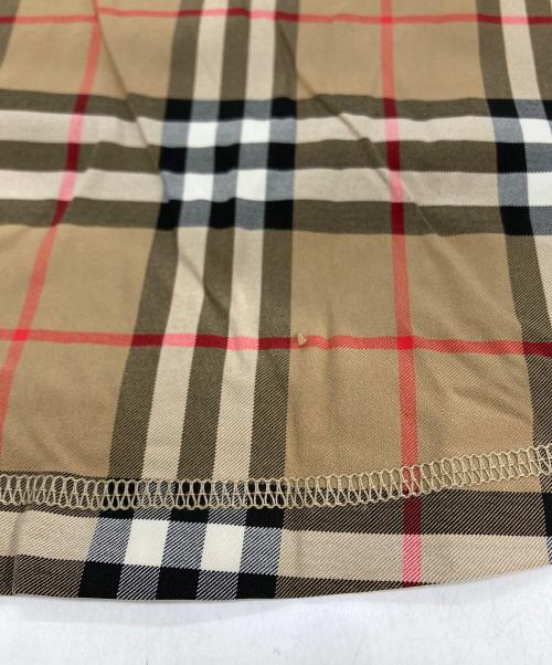 BURBERRY（バーバリー）BURBERRY (バーバリー) Vilan Check Print Long Sleeve Jersey Top ブラウン サイズ:Sの古着・服飾アイテム