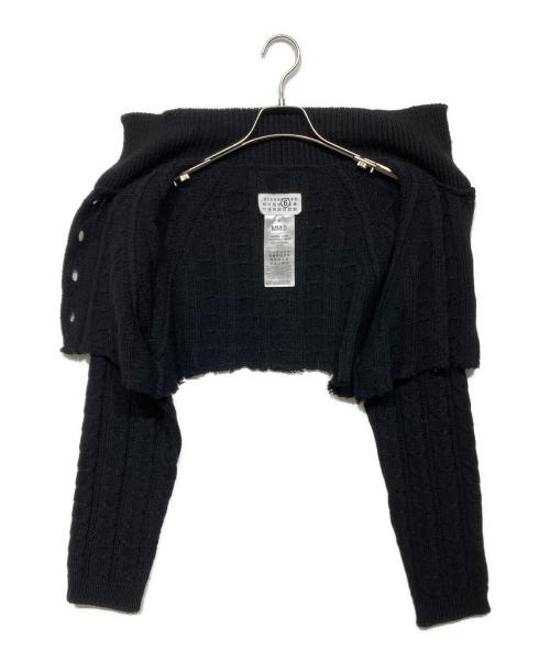 MM6 Maison Margiela（エムエムシックスメゾンマルジェラ）MM6 Maison Margiela (エムエムシックスメゾンマルジェラ) ショートカーディガン　S62HP0010 ブラック サイズ:Mの古着・服飾アイテム