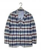 POLO RALPH LAURENポロ・ラルフローレン）の古着「チェックテーラードジャケット」｜ブルー