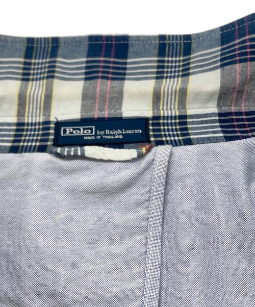 POLO RALPH LAUREN（ポロ・ラルフローレン）POLO RALPH LAUREN (ポロ・ラルフローレン) チェックテーラードジャケット ブルー サイズ:40Rの古着・服飾アイテム