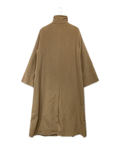 Max Mara Studio（マックスマーラ ストゥディオ）Max Mara Studio (マックスマーラ ストゥディオ) ウールスタンドカラーコート ベージュ サイズ:JI　38の古着・服飾アイテム