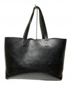SLOWスロウ）の古着「bono zip tote bag レザートートバッグ」｜ブラック