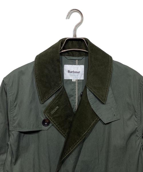Barbour（バブアー）Barbour (バブアー) WHITLEY TRENCH COAT 1801171 オリーブ×ブラウン サイズ:Mの古着・服飾アイテム