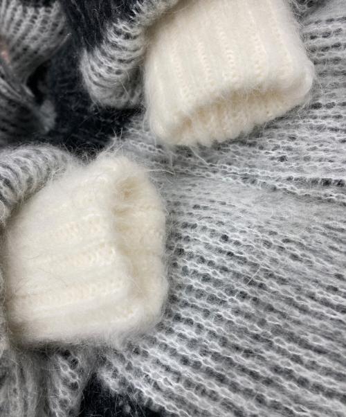 MARNI（マルニ）MARNI (マルニ) DINGYUN ZHANG 23AW　ブラッシュドドット ショートパデットジャケットPIMA0076LT ブラック×ホワイト サイズ:Mの古着・服飾アイテム