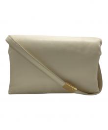 MARNI（マルニ）の古着「23SS　PRISMA ミディアム カーフスキンショルダーバッグSBMP0134U0」｜ホワイト