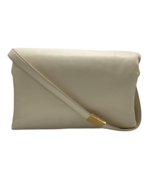 MARNI（マルニ）MARNI (マルニ) 23SS　PRISMA ミディアム カーフスキンショルダーバッグSBMP0134U0 ホワイトの古着・服飾アイテム