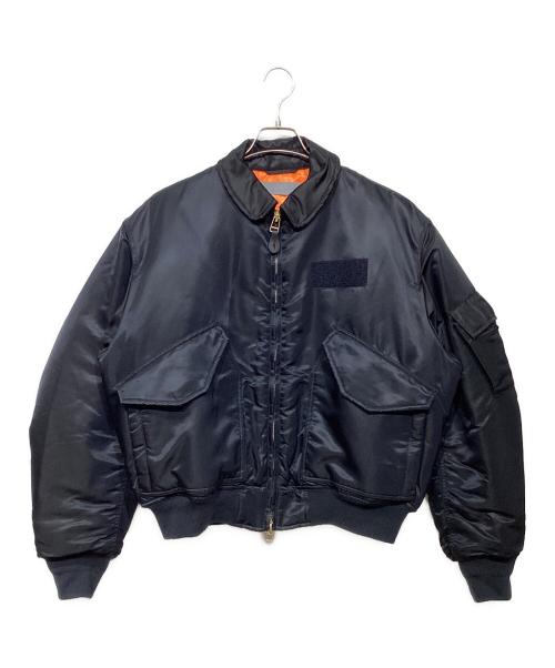 CAHLUMN（カウラム）CAHLUMN (カウラム) Magazine Pocket Flight Jacket ネイビー サイズ:Mの古着・服飾アイテム