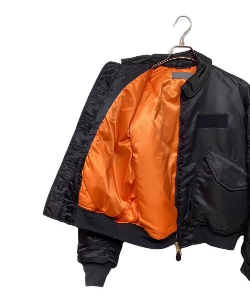 CAHLUMN（カウラム）CAHLUMN (カウラム) Magazine Pocket Flight Jacket ネイビー サイズ:Mの古着・服飾アイテム
