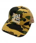 A BATHING APE×moussyア ベイシング エイプ×マウジー）の古着「REISSUE MESH キャップ」｜カーキ